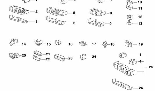 Prise en charge du câblage pour BMW F07, F10, F11, F06, F12, F13, F01N, F02N (OEM 12511268350). BMW d'origine