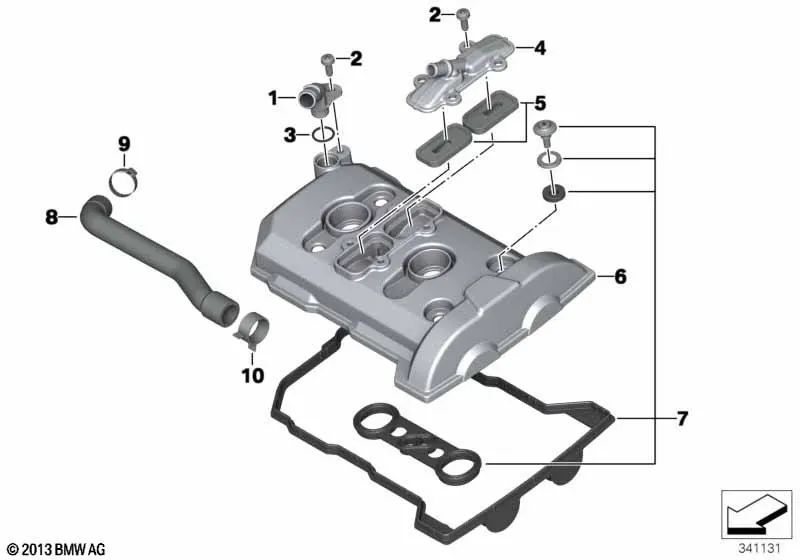 Flexible band clamp for BMW Z4 E85, E86 and BMW Motorrad F K70, K71, K72, K73, K75 (OEM 64216924276). Original BMW.