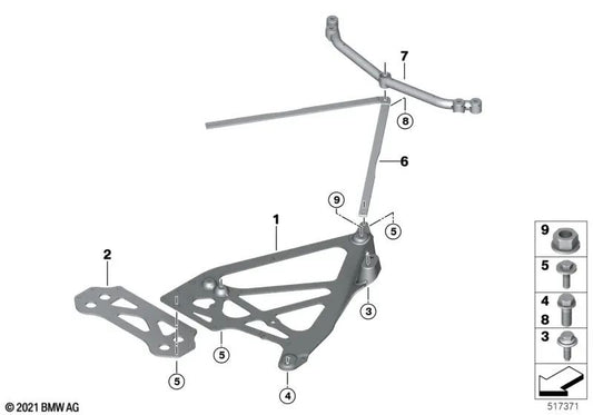 Schubfeld Derecho para BMW Serie 3 G80, G81 (OEM 33309504172). Original BMW.