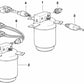 Botella desecante para BMW E34, E32 (OEM 64538390469). Original BMW.