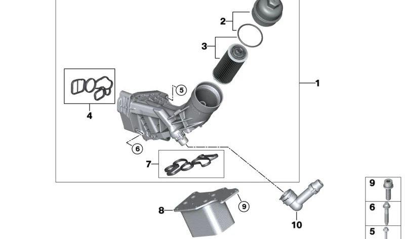 Conector para BMW Serie 1 F20N, F21N, Serie 2 F22, F23, Serie 3 F30, F31, F34, Serie 4 F32, F33, F36, Serie 5 F10N, F11N, G30, G31, Serie 7 G11, G12, X3 F25, G01, X4 F26, X5 F15 (OEM 17128573148). Original BMW