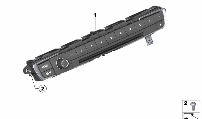 Unidad de Control de Audio para BMW F20, F21, F30, F31, F34, F32, F33, F36 (OEM 61316814183). Original BMW