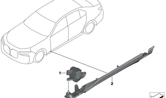 Módulo de suporte da luz OEM 63175A60E31 para BMW G70. BMW original.