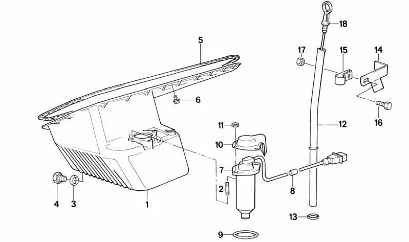 Cárter de aceite OEM 11131720754 para BMW E30. Original BMW.