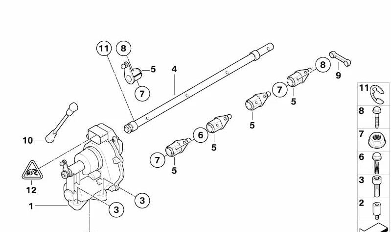 Distanciador para BMW Serie 3 E90, E92, E93, Serie 5 E60, Serie 6 E63 (OEM 13627841944). Original BMW