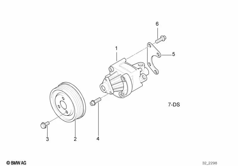 Juego de Juntas para Bomba de Paletas para BMW E30, E36, E28, E34, E24, E32, E31 (OEM 32411135880). Original BMW