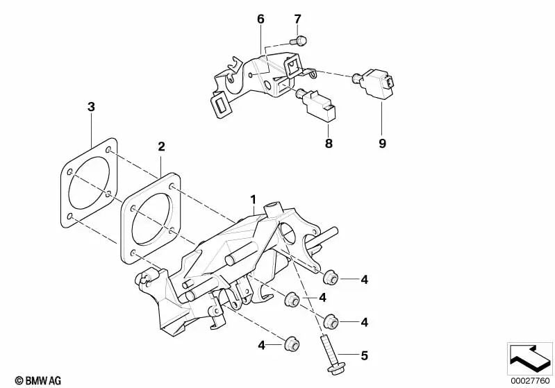 Bremslichtschalter für BMW E39, E38 (OEM 61318360853). Original BMW.