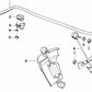 Estabilizador delantero para BMW Serie 7 E32 (OEM 31352226379). Original BMW