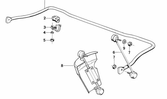 Estabilizador delantero para BMW E31 (OEM 31351090393). Original BMW