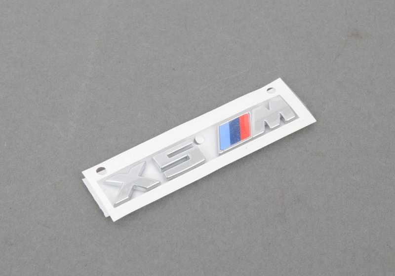 Emblema Logo X5 ///M Rejilla Riñonera Delantera Izquierda Para Bmw F85 . Original Recambios