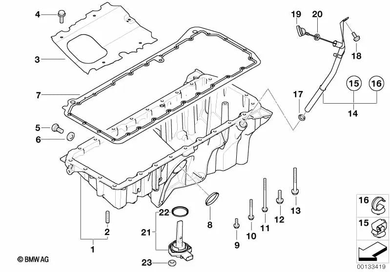 Varilla de Aceite para BMW E53 (OEM 11437786262). Original BMW