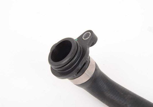 Cylinder head thermostat hose for BMW E82, E88, E90N, E91N, E92N, E93N, E84 (OEM 11537584549). Original BMW.