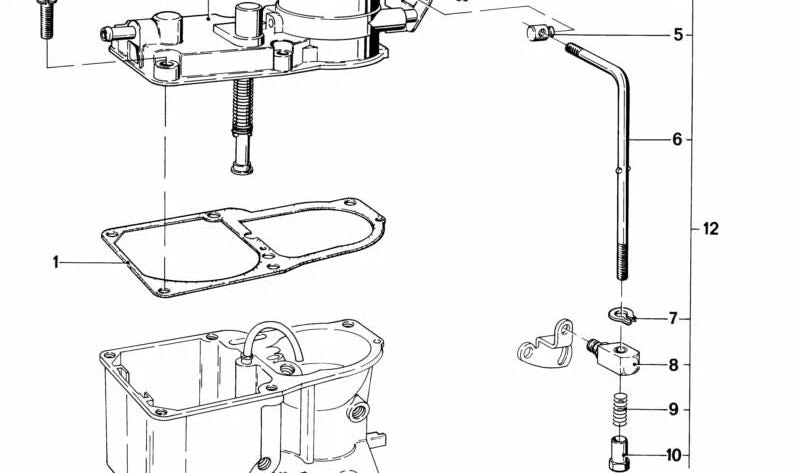 Junta para BMW Serie 5 E12 (OEM 13111272537). Original BMW