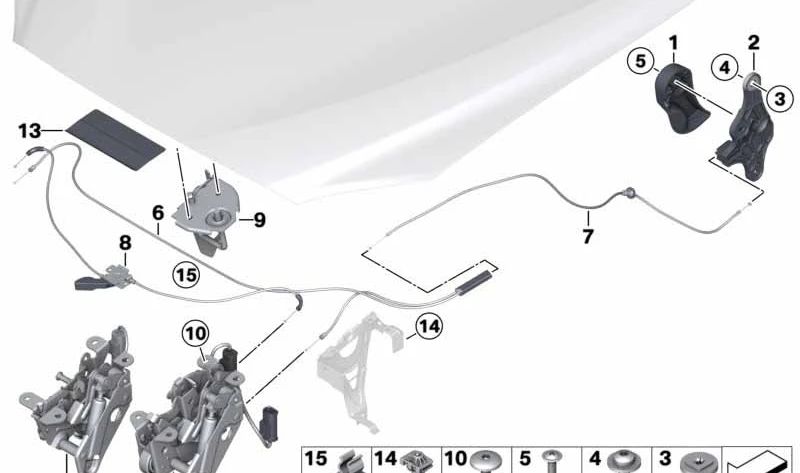 Soporte para BMW Serie 6 F06, F12, F13 (OEM 51237225650). Original BMW