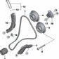 Zentralschraube für BMW 5er E60, E61, 6er E63, E64, 7er E65, E66, X5 E53, E70 (OEM 11367501423). Original BMW