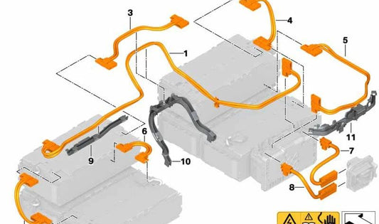 Canaleta para cables OEM 61278632917 para BMW G20, G21, G30, G31, G11, G12, G01. Original BMW.