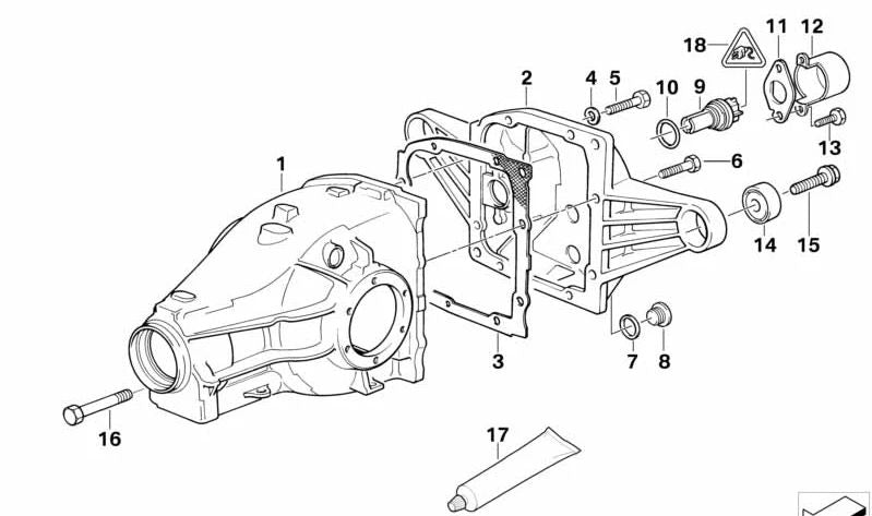 Junta para BMW (OEM 33112270135). Original BMW.