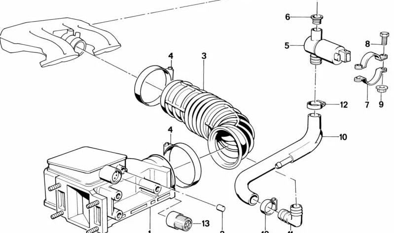 Fuelle para BMW Série 5 E34 (OEM 13711717876). Original BMW