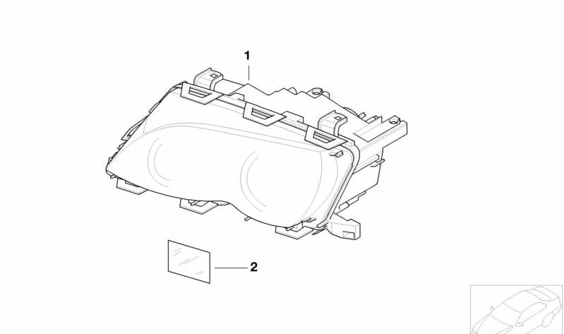 Faro delantero izquierdo OEM 63127165783 para BMW E46. Original BMW.