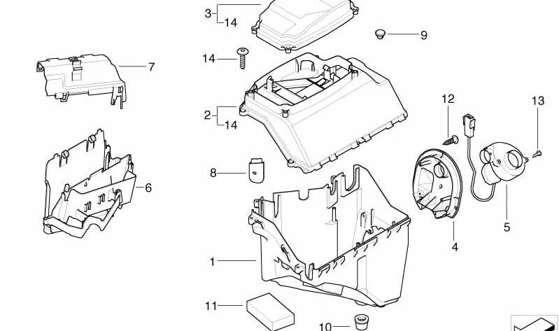 Portaequipajes para BMW E83N, E85, E86 (OEM 12907533278). Original BMW