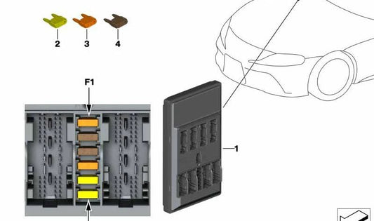 Módulo de control Body Domain Controller (BDC) OEM 61355A86B93 para BMW F40, F44, G42, G20, G21, G28, G80, G22, G23, G26, G82, G83, F90, G30, G31, G38, G32, G11, G12, F91, F92, F93, G14, G15, G16, G01, G08, F97, G02, F98, G05, G18, F95, G06, F96, G0