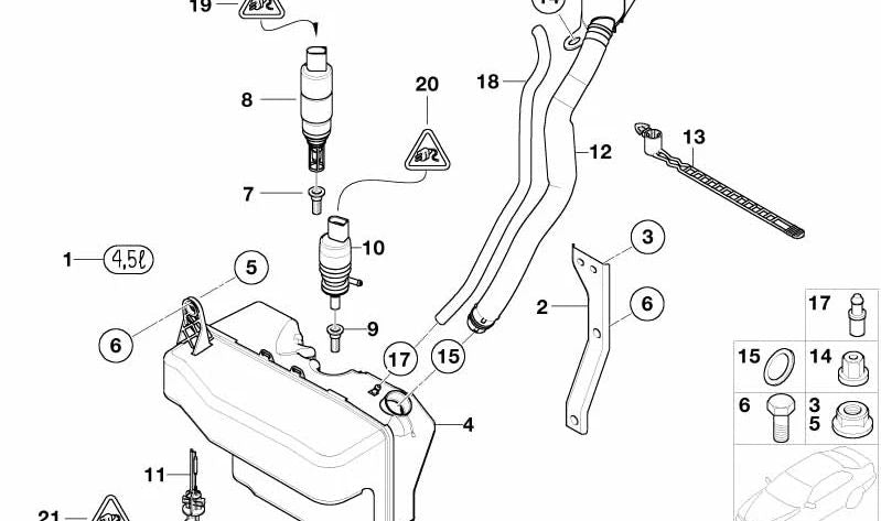 Carcasa de Jack Universal para BMW E81, E82, E87, E88, F40, F44, G87, E36, E90, G20, G21, G80, G22, G26, G82, E39, E60, E63, G11, G12, G14, G15, G16, E84, F39, E83, E53, F95, G05, G18, F96, G06, G07, G09, E85, G29, Mini R50, R52, R53, R55, R56, R57, R58,