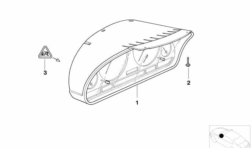 Instrumentación sin codificar para BMW E46 (OEM 62117837977). Original BMW