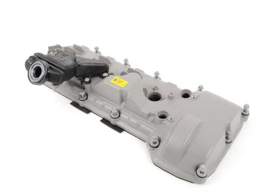 Cylinder head cover for BMW E90, E90N, E92, E92N, E93, E93N (OEM 11127848154). Genuine BMW