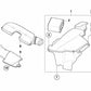 Silenciador de ruido de admisión para BMW Serie 3 E90, E92, E93 (OEM 13717838566). Original BMW