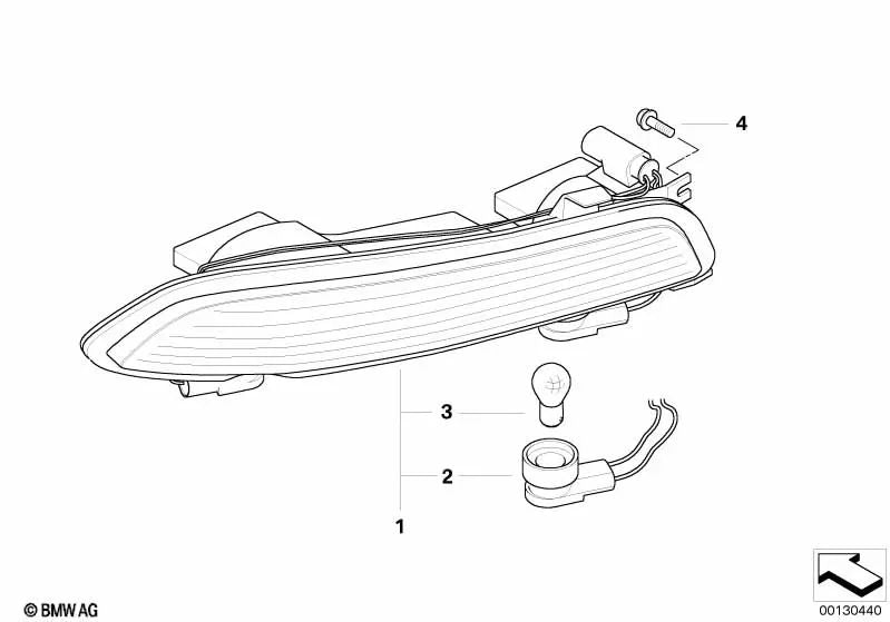 Piloto trasero izquierdo para BMW E63, E64 (OEM 63217165815). Original BMW