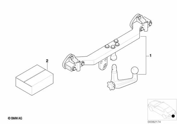 Juego de piezas de montaje eléctricas para BMW E39 (OEM 71609410791). Original BMW