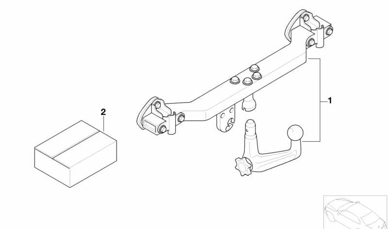 Kit de instalación piezas eléctricas OEM 71609410792 para BMW Serie 5 E39. Original BMW.