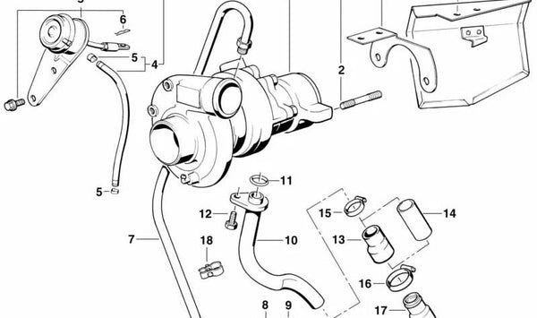 Espárrago colector de escape OEM 11651284193 para BMW E30, E28, E34. Original BMW.