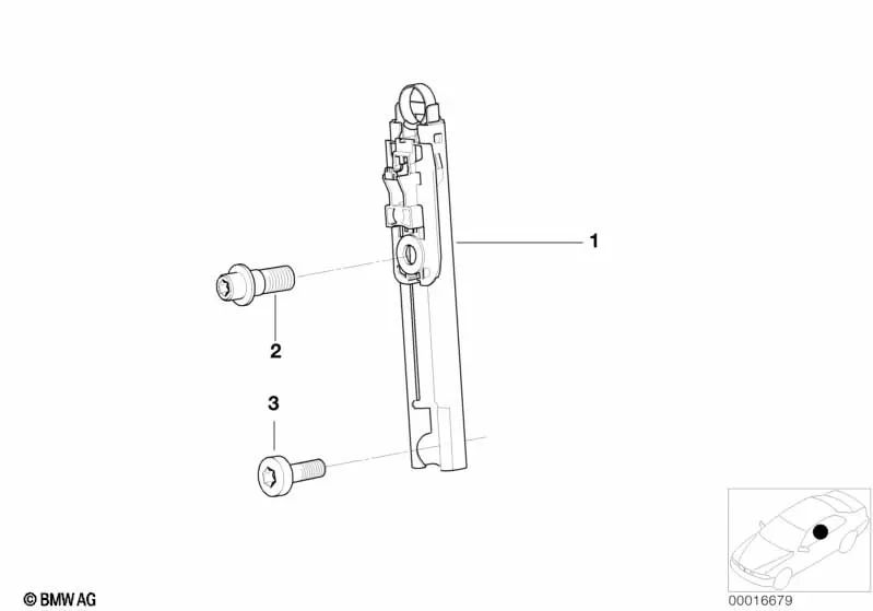 Tornillo de cilindro para BMW Serie 3 E46 (OEM 72118215818). Original BMW