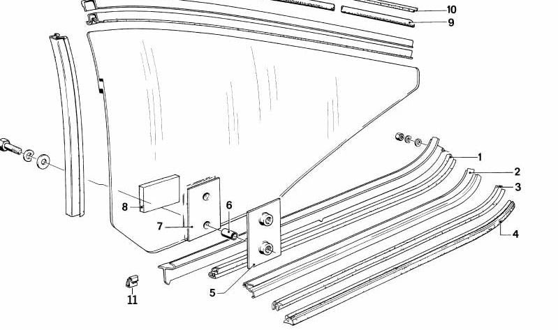 Sause di uscita di uscita OEM 51371871737 per BMW (E24). BMW originale.