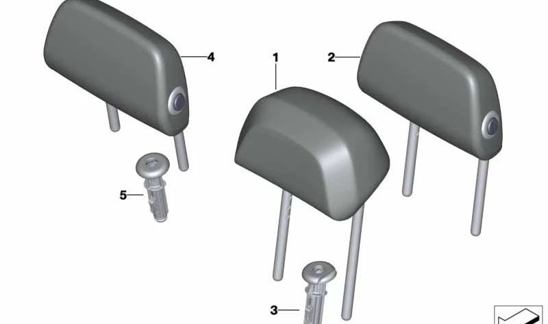 Prestando OEM de couro símile 52207469963 para BMW G01, G02. BMW original.