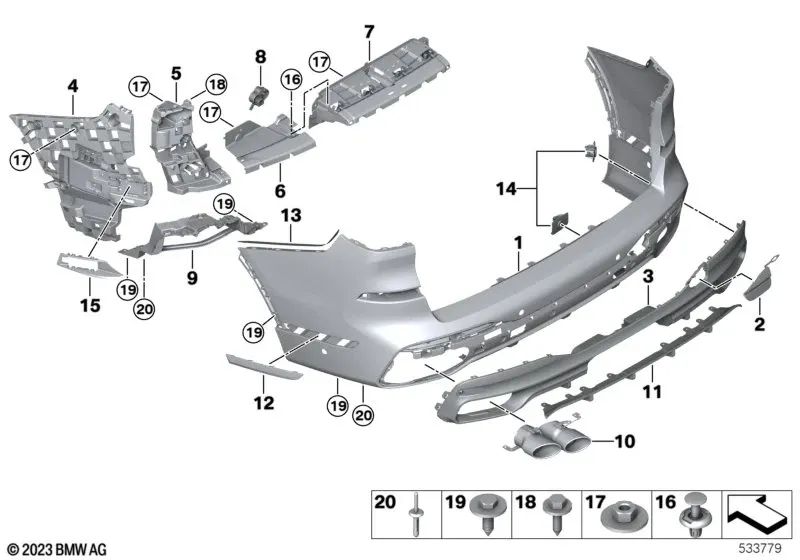 Embudo Absorbedor Izquierdo para BMW G07N (OEM 51128084139). Original BMW.