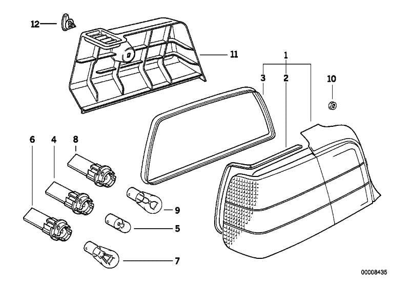 Piloto Trasero Intermitente Blanco Para Bmw E36 . Original Bmw. Recambios