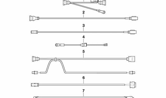 Cable adaptador para calefacción adicional para BMW E53 (OEM 12517790774). Original BMW