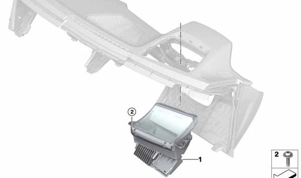 Head-Up Display para BMW G42, G22, G23, G82, G83 (OEM 62308782163). Original BMW.