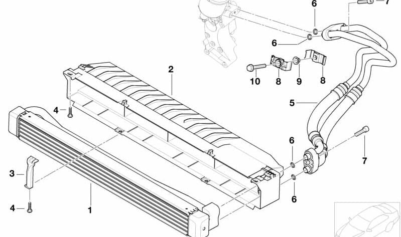 Tornillo cilíndrico para BMW F87, F80, F82, E36, E46, E85 (OEM 17227833189). Original BMW