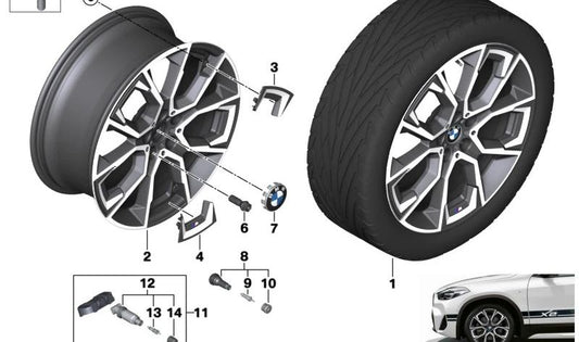 Einleger für BMW X1 F48, F48N, X2 F39 (OEM 36105A12589). Original BMW