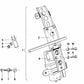 Fensterheber hinten rechts für BMW E24 (OEM 51371874606). Original BMW