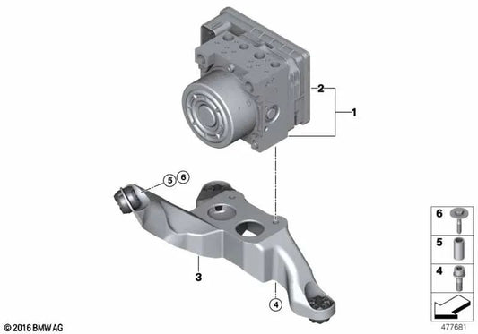 Kit de reparación de la unidad de control DSC para BMW F45, F45N, F48N, F49, F49N, F39 y MINI F60, F60N (OEM 34525A374C0). Original BMW