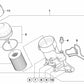 Gasket for BMW Series 3 E90, E92, E93 (OEM 11427838276). Genuine BMW