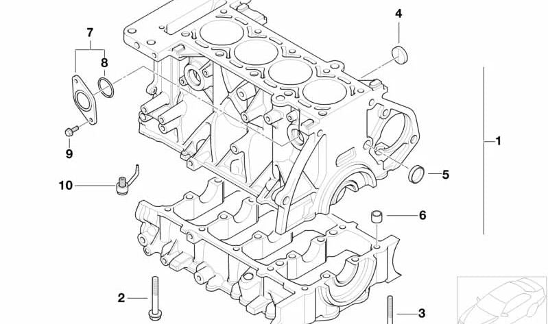 Tobera de pulverización de aceite OEM 11117531576 para BMW E81, E82, E87, E88, E46, E90, E91, E92, E93, E60, E61, E63, E64, E65, E66, E84, E83, E85 y MINI R52, R53. Original BMW y MINI.