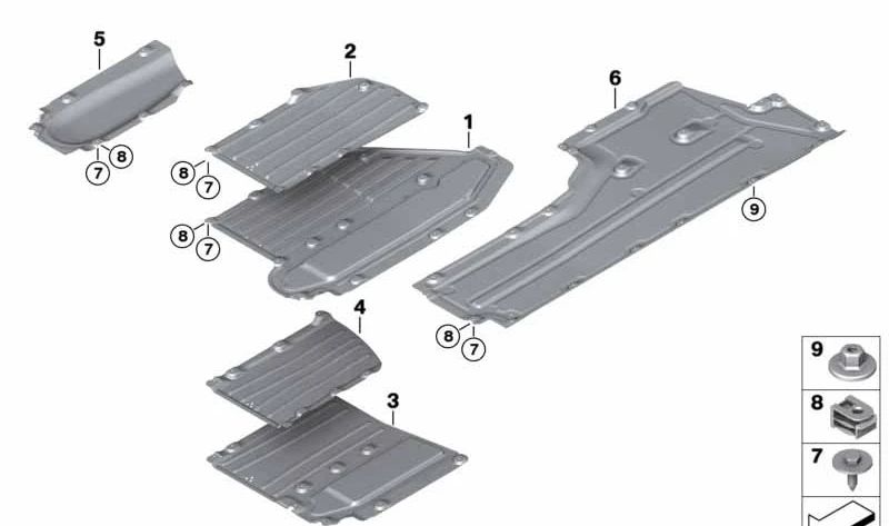 Revestimiento inferior lateral izquierdo para BMW F91, F92 (OEM 51618079353). Original BMW