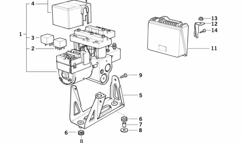 Relé Motor Eléctrico para BMW E30, E34, E32, E31 (OEM 34511157426). Original BMW.