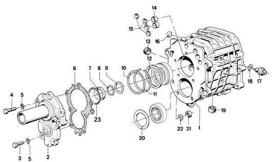 O-Ring para BMW E30, E12, E28, E24, E23 (OEM 23111228313). Original BMW