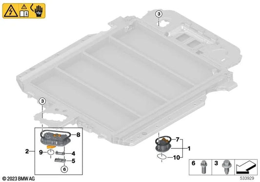 Junta para Conector para BMW Serie 5 G60, Serie 7 G70, i I20, X1 U11, U12 (OEM 61278861085). Original BMW.